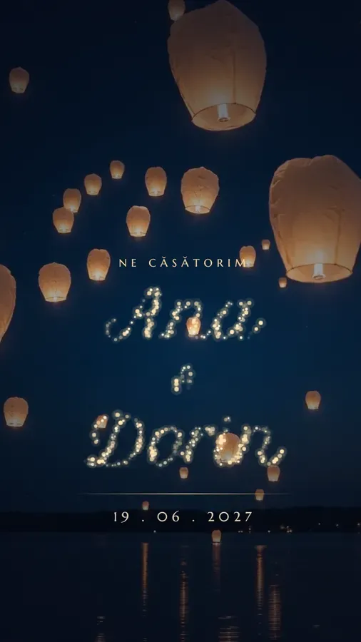 Previzualizare: invitația Felinare pe cer