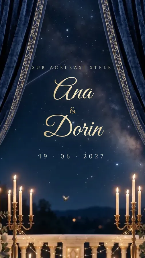 Previzualizare: invitația Noapte regală